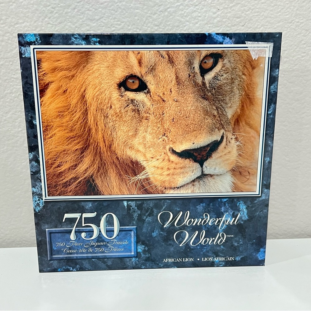 Wonderful World African Lion Puzzle 750 pc New